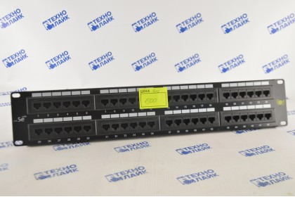 Патч-панель 2U 48 портов RJ45 Cat 5e б/у
