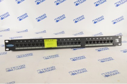 Патч-панель 1U 24 портов RJ45 Cat 5e б/у
