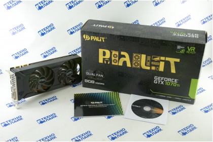Видеокарта Palit GeForce GTX 1070Ti Dual 8Gb GDDR5 256 bit б/у
