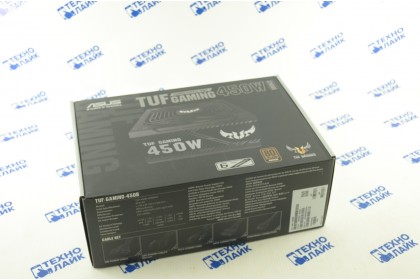 Блок питания ASUS TUF-GAMING 450W 80+ Bronze, APFC, 20 + 4 pin, 4+4 pin CPU, 6+2 pin x2 PCI-E