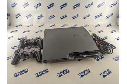 Sony PS3 CECH-2008B 500Gb прошитая + много игр + 2 джостика