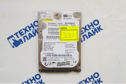 HDD 2.5 Sata Western Digital WD1600BEVT 160Gb б/у