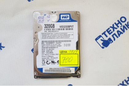 HDD 2.5 Sata Western Digital WD3200BPVT 320Gb б/у