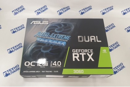 Видеокарта Asus DUAL RTX 3060 Dual 12Gb GDDR6 192Bit б/у