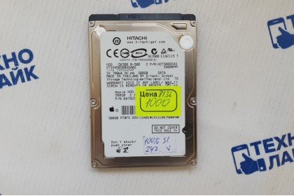 HDD 2.5 Sata Hitachi HTS545050B9SA02 500Gb Б/У