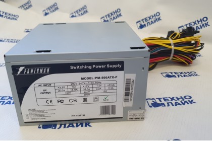Блок питания PowerMan PM-500ATX-F 500w б/у