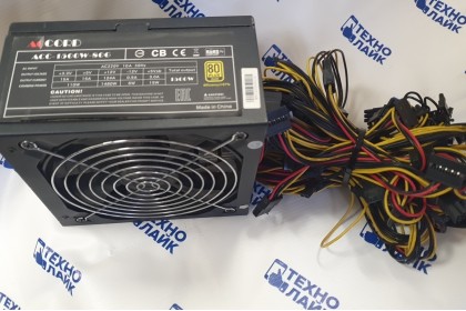 Блок питания Accord acc-1500w-80g 1500w 80+ Gold б/у