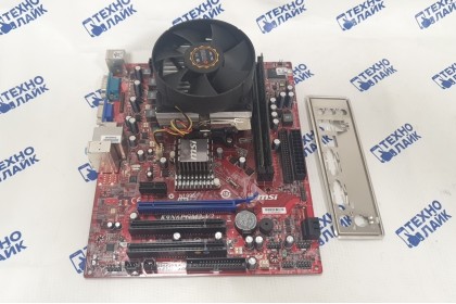 Связка MSI K9N6PGM2-v2(AM2+) + AMD X3 425 + 2x1Gb + СО б/у