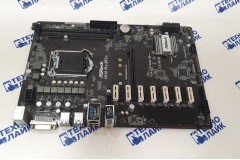 Материнская плата ASRock H110 Pro BTC+ б/у (Socet 1151 2xDDR4 4xSata6G 1xPCI-Ex16)