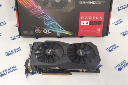 Видеокарта ASUS ROG Strix Radeon RX 570 GAMING 4GB 256-Bit GDDR5