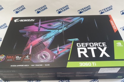 Видеокарта Gigabyte Aorus GeForce RTX 3060ti 8Gb GDDR6 256bit