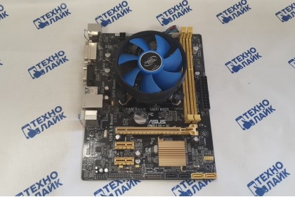 Материнская плата Asus H81M-K б/у (Socet 1150 2xDDR3 4xSata 1xPCI-Ex16) + Cel G1840+С/О