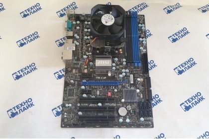 Связка MSI 770-C45+Athlon II X2 250+С/О б/у (Socet AM3 770 4xDDR3 6xSata 1xPCI-Ex16)