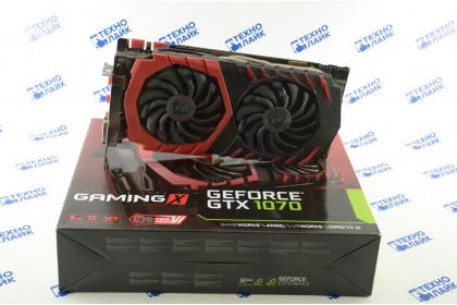 Видеокарта MSI Gaming X GeForce GTX 1070 8Gb GDDR5 256 bit б/у + Коробка