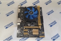 Материнская плата Asus H81M-K б/у (Socet 1150 2xDDR3 4xSata 1xPCI-Ex16) + Cel G1840+С/О