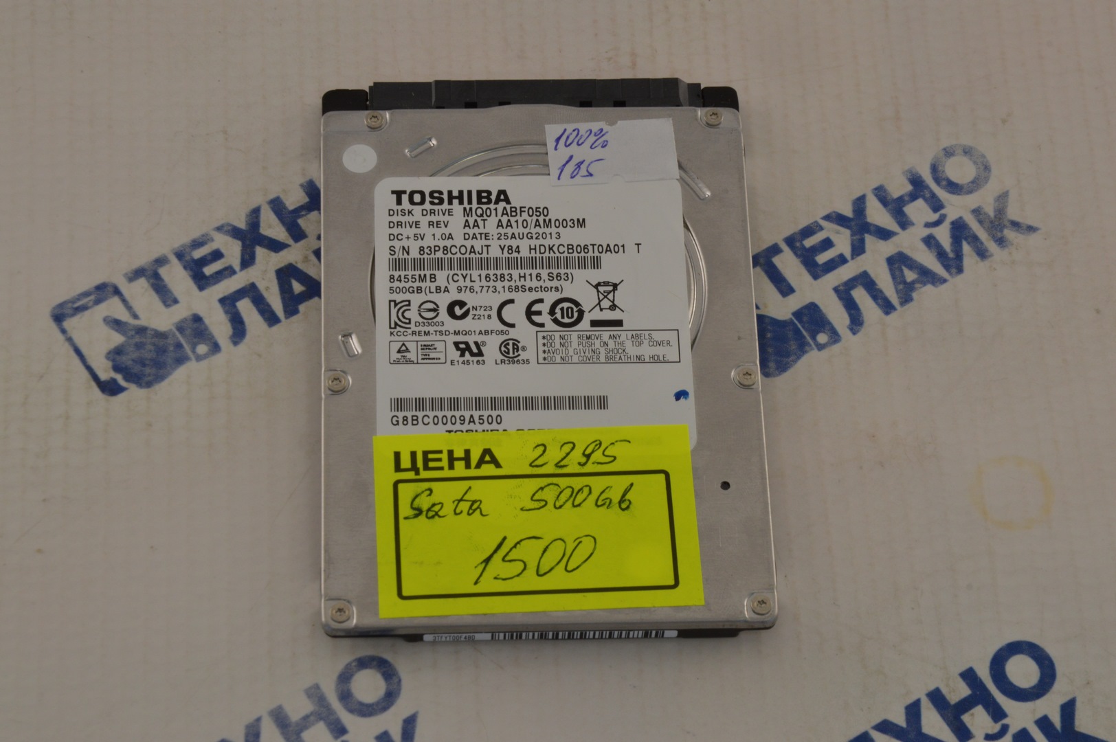 Toshiba mq01abf050 количество пластин